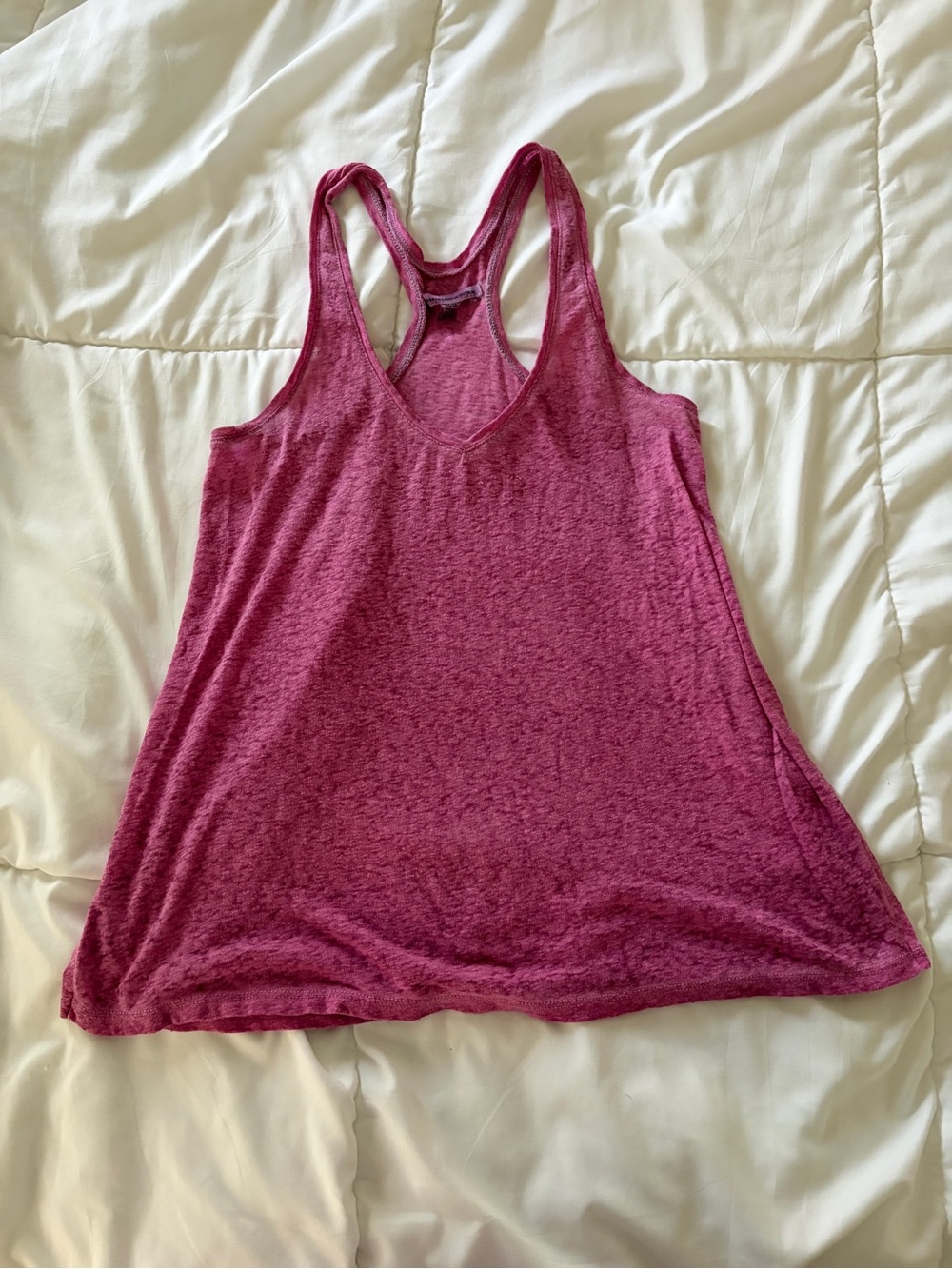American Eagle Outfitters Racerback Tank Top in Berry